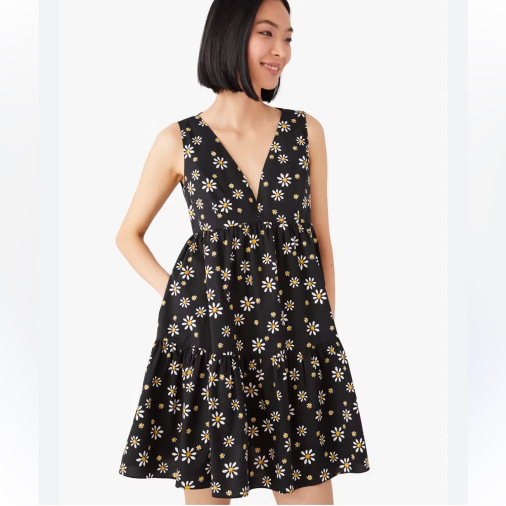 • Kate Spade New York • Women’s Daisy Dots Vineyard Dress Black & White 12